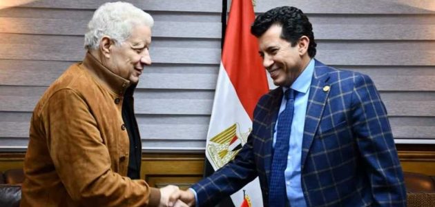 وزير الرياضة يعقد اجتماعات مع مرتضى منصور ويحيى الكومي